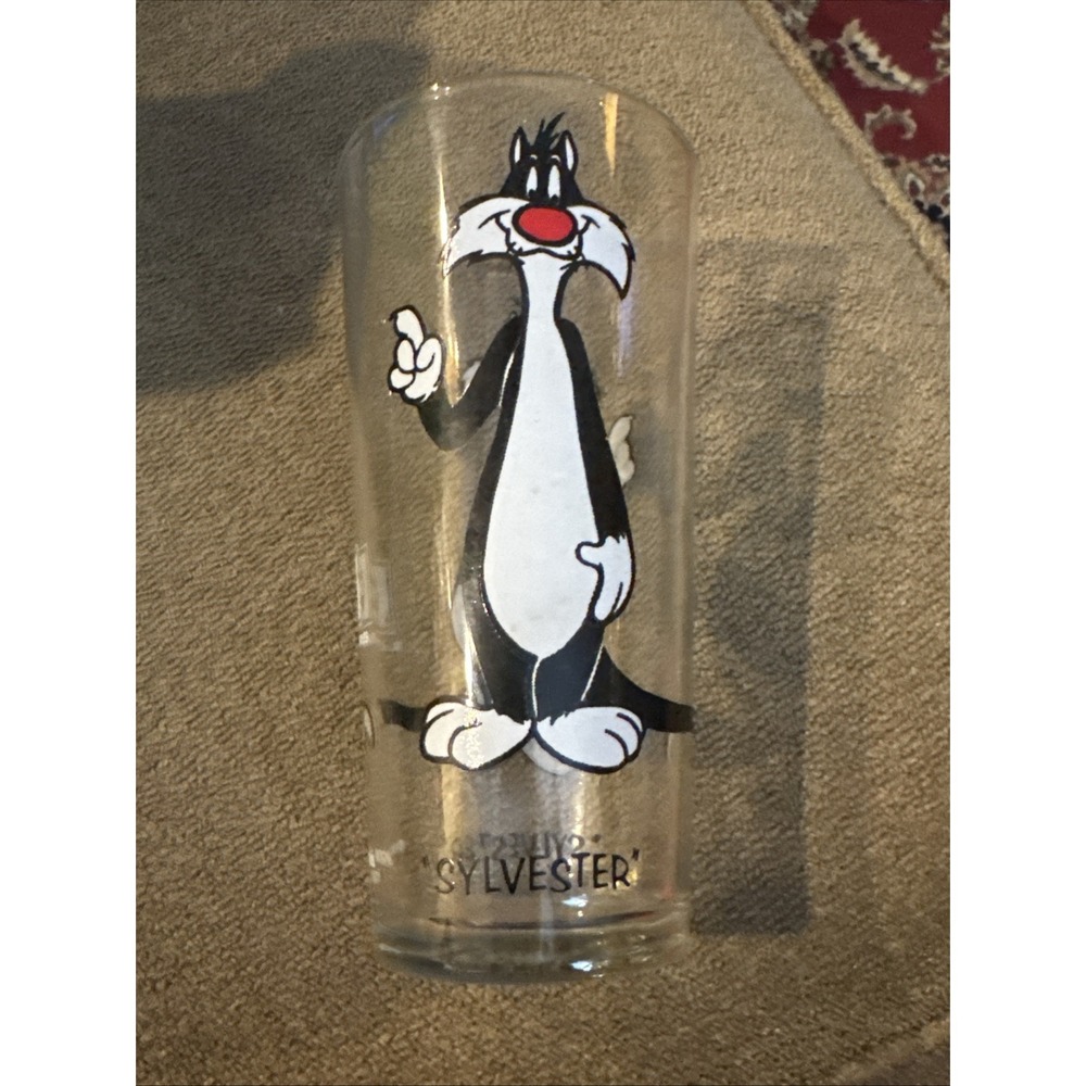 Vintage 1973 Looney Tunes Sylvester Warner Bros Pepsi Collector Glass (TD)